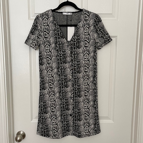 Mango buttoned printed dress. - Picture 2 of 5